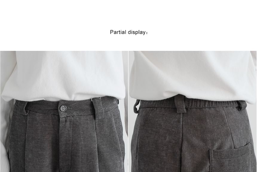 DAZO Studios - Hoge taille effen corduroy rechte broek