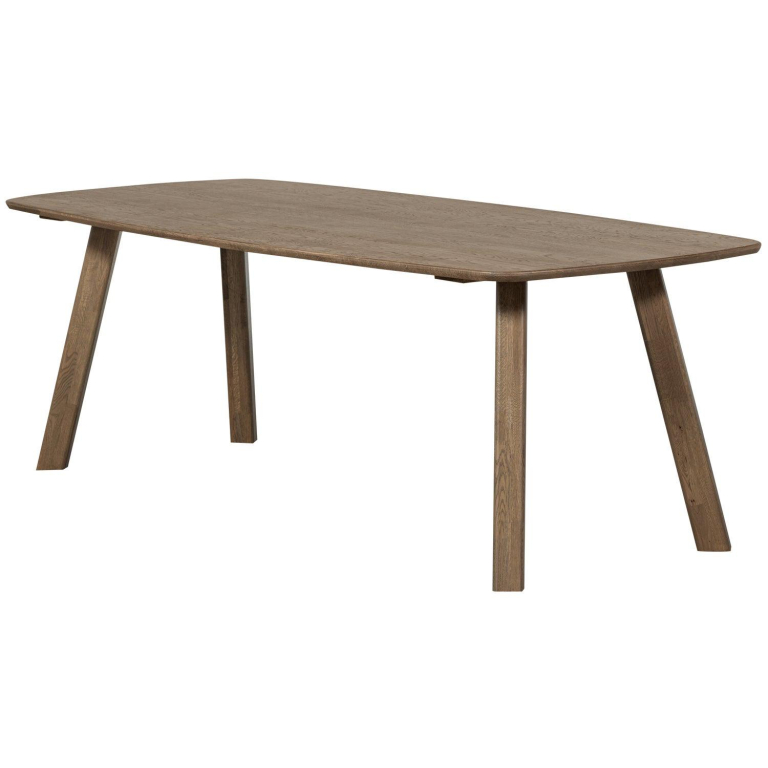 WOOOD Tablo eettafel 220x100 deens ovaal DL cashmere bruin