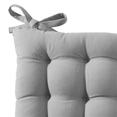 Galette de chaise capitonnée carrée - Lot de 2