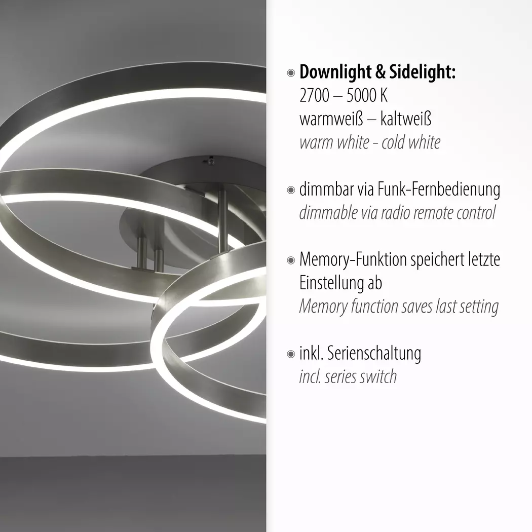 LED-Deckenleuchte Paan