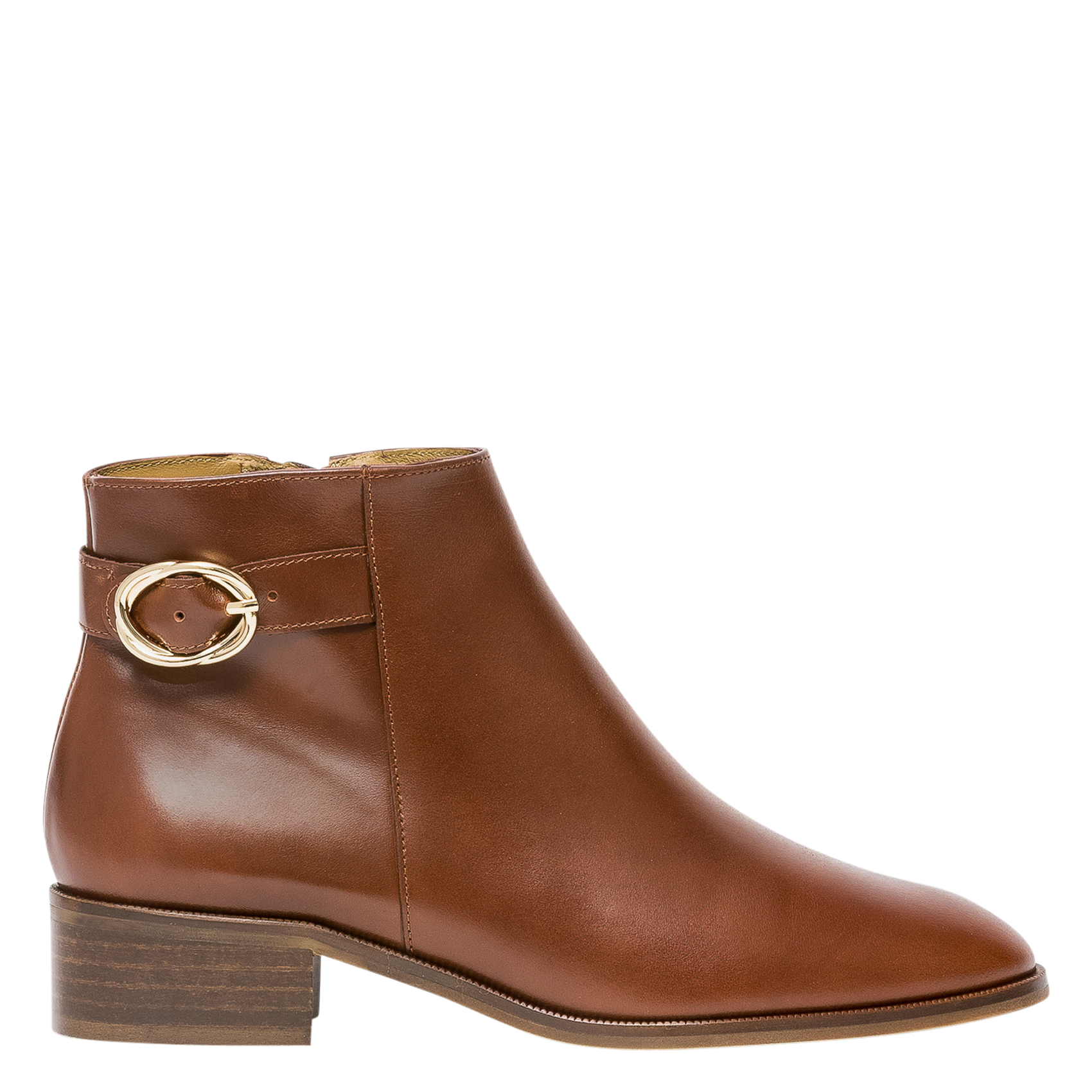 SIDONIE - Boots en cuir| Marron