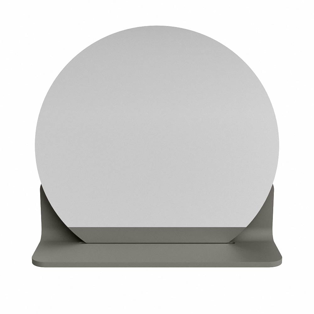 Mondiaz Spot spiegel rond Ø40cm met planchet smoke