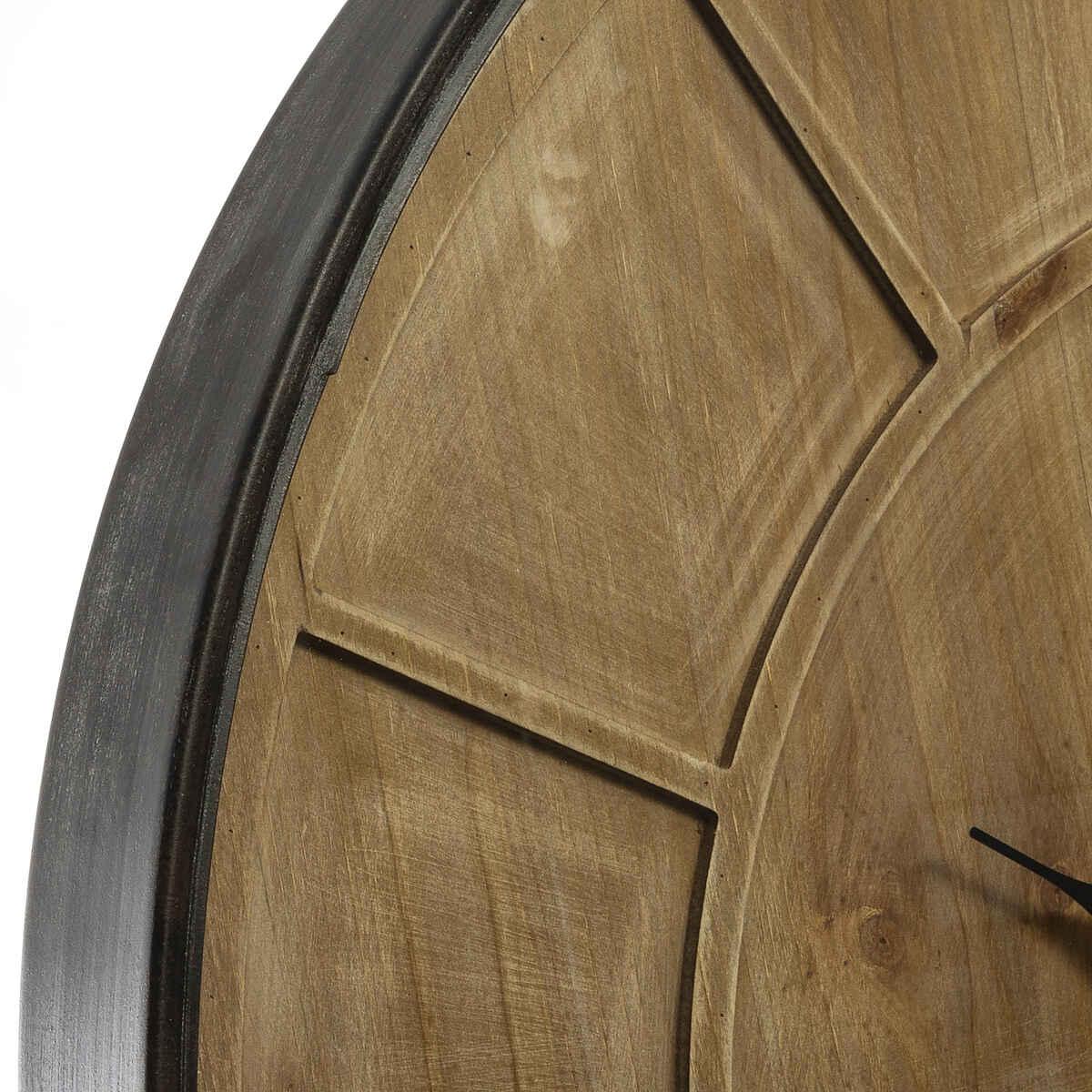 PENDULE BOIS METAL D.80CM