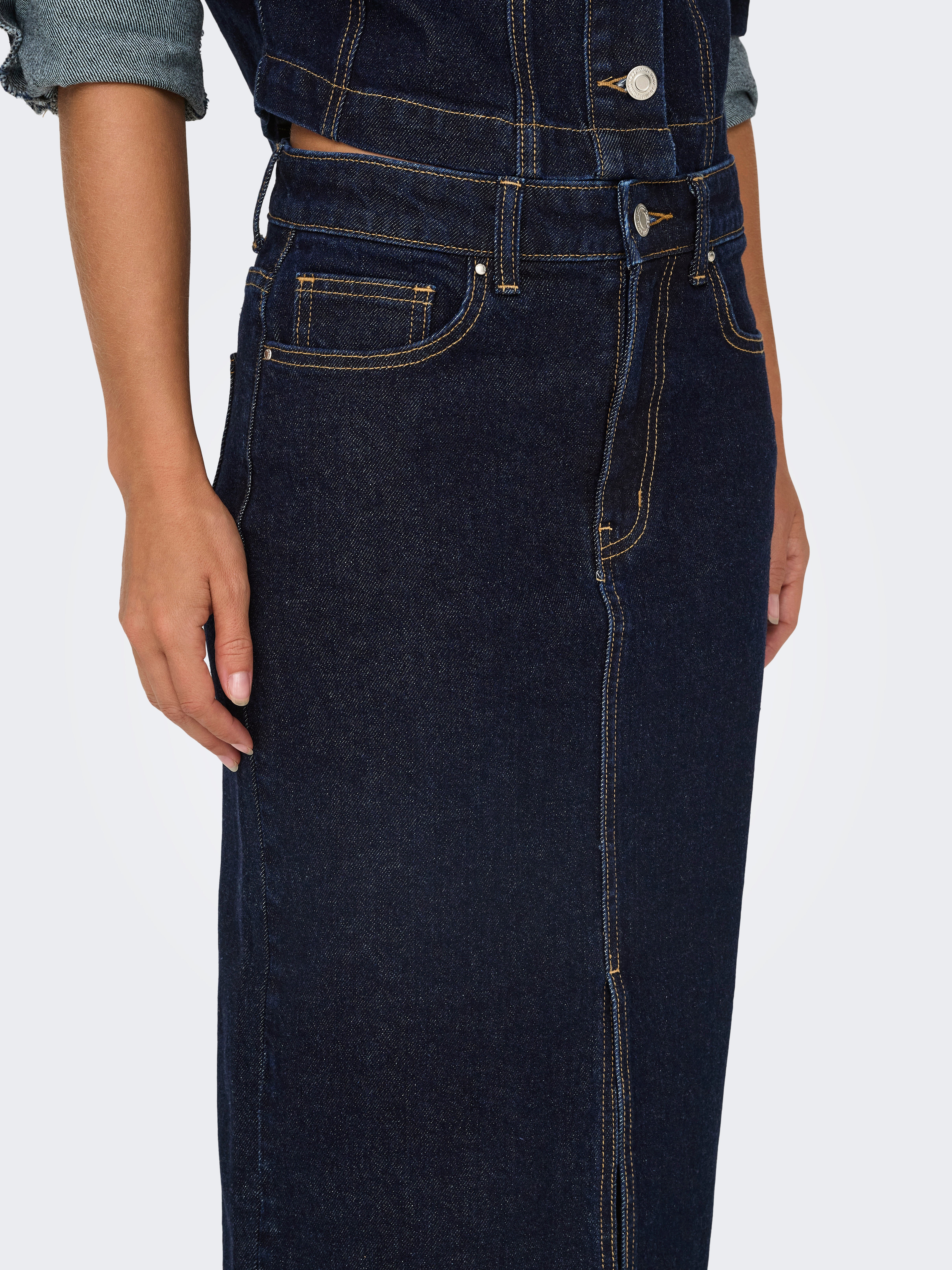ONLBIANCA Jeansrock Dark Blue Denim