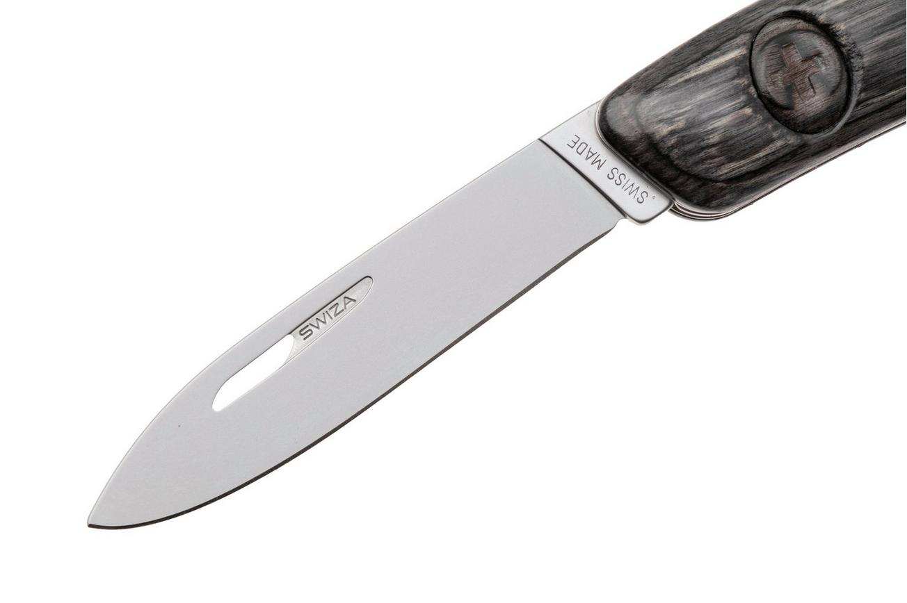 Swiza D01 AM, KNI.0016.6510, Laminate Black, Zwitsers zakmes, 4 tools