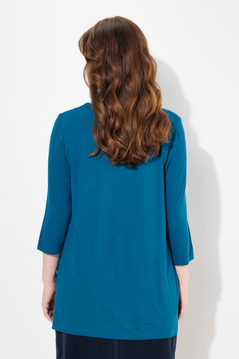 Shirt, Tiermotiv, A-Linie, Carree-Ausschnitt, 3/4-Arm