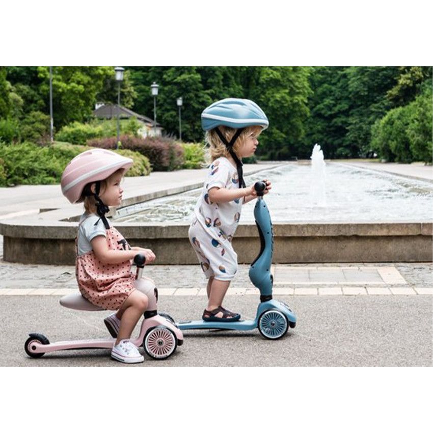 Trotinette 2-en-1 Highwaykick 1 Blueberry 12m-5ans - Ecru