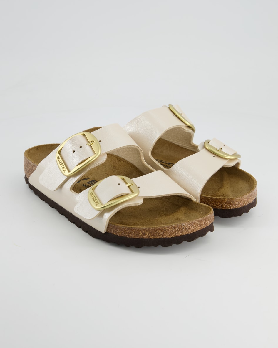 Birkenstock Arizona Big Buckle Pantoletten in Beige