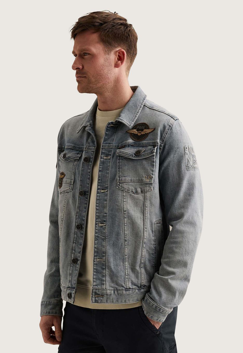 PME Legend Badges Denim Jacket