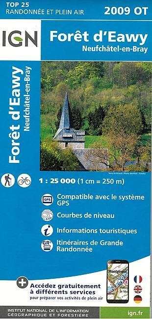 IGN - TOP 25 2009OT FORET D EAWY 1 25 000