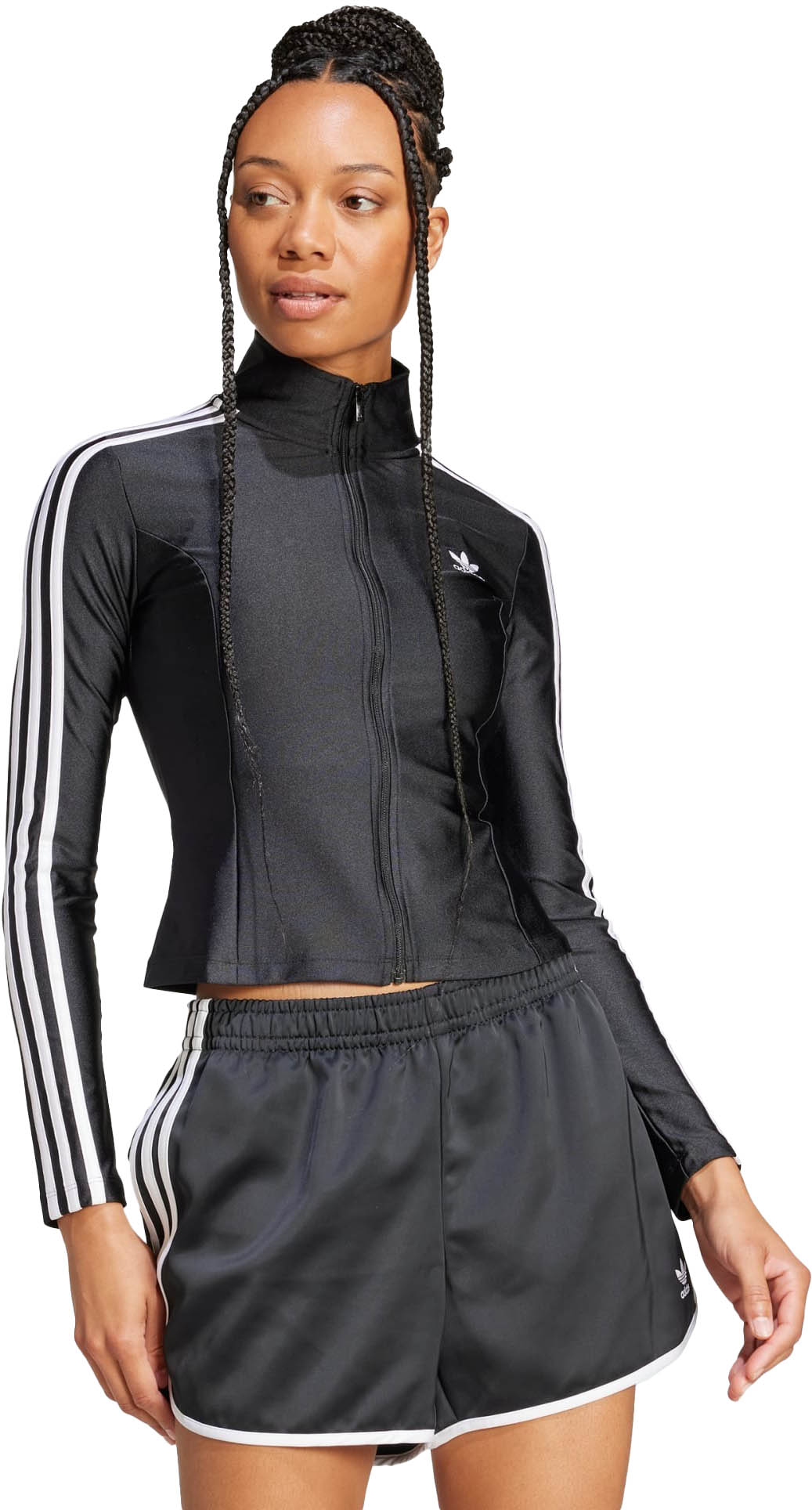 3-Stripes Slim Track Top Dame Black