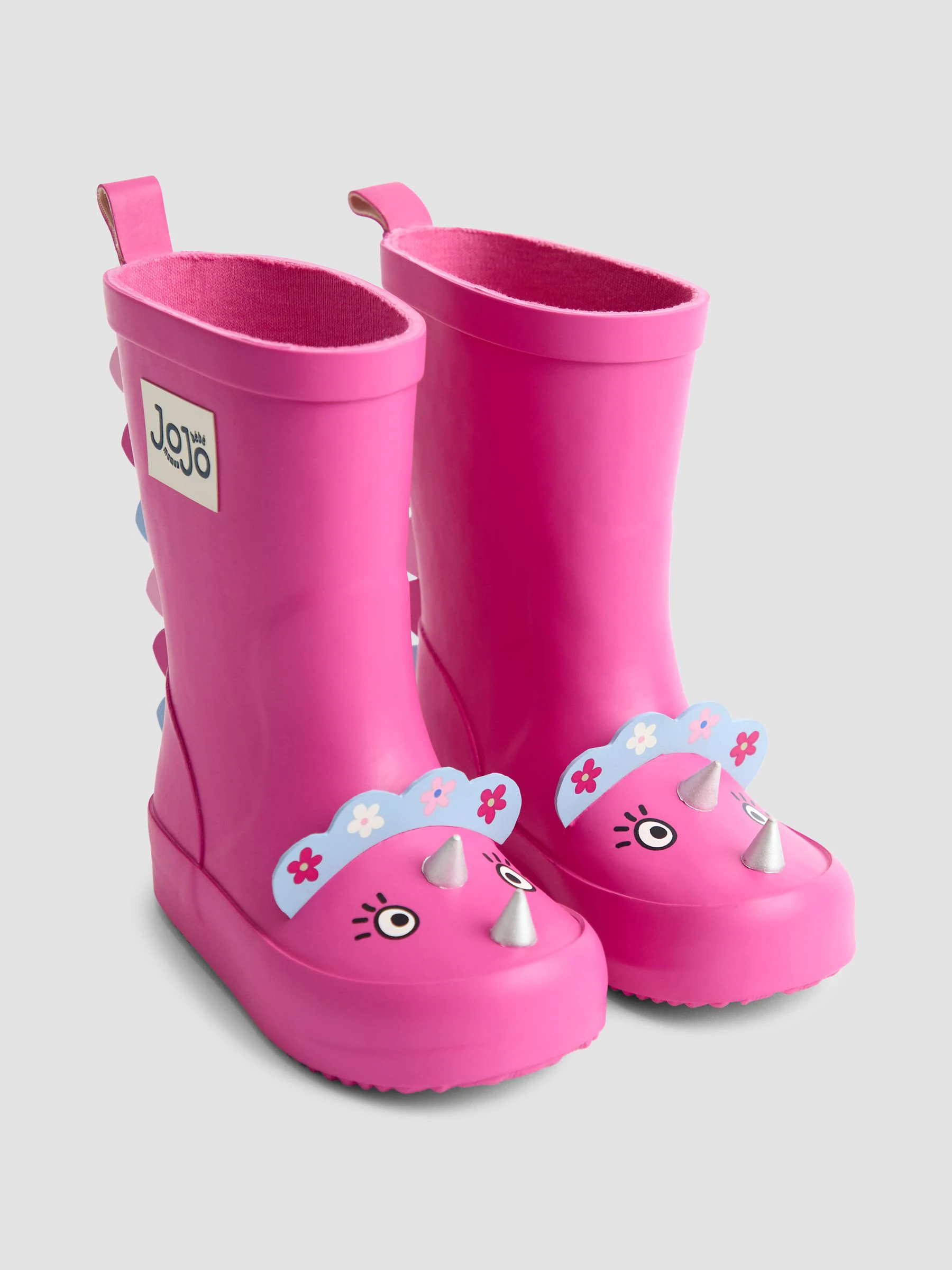 Fuchsiaroze met dinosaurussen - JoJo Maman Bébé Character Wellies