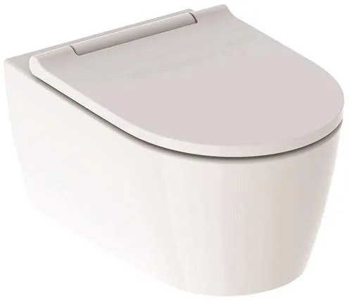 Geberit ONE væghængt toilet, skjult montering, TurboFlush, med toiletsæde: hvid / KeraTect, hvid