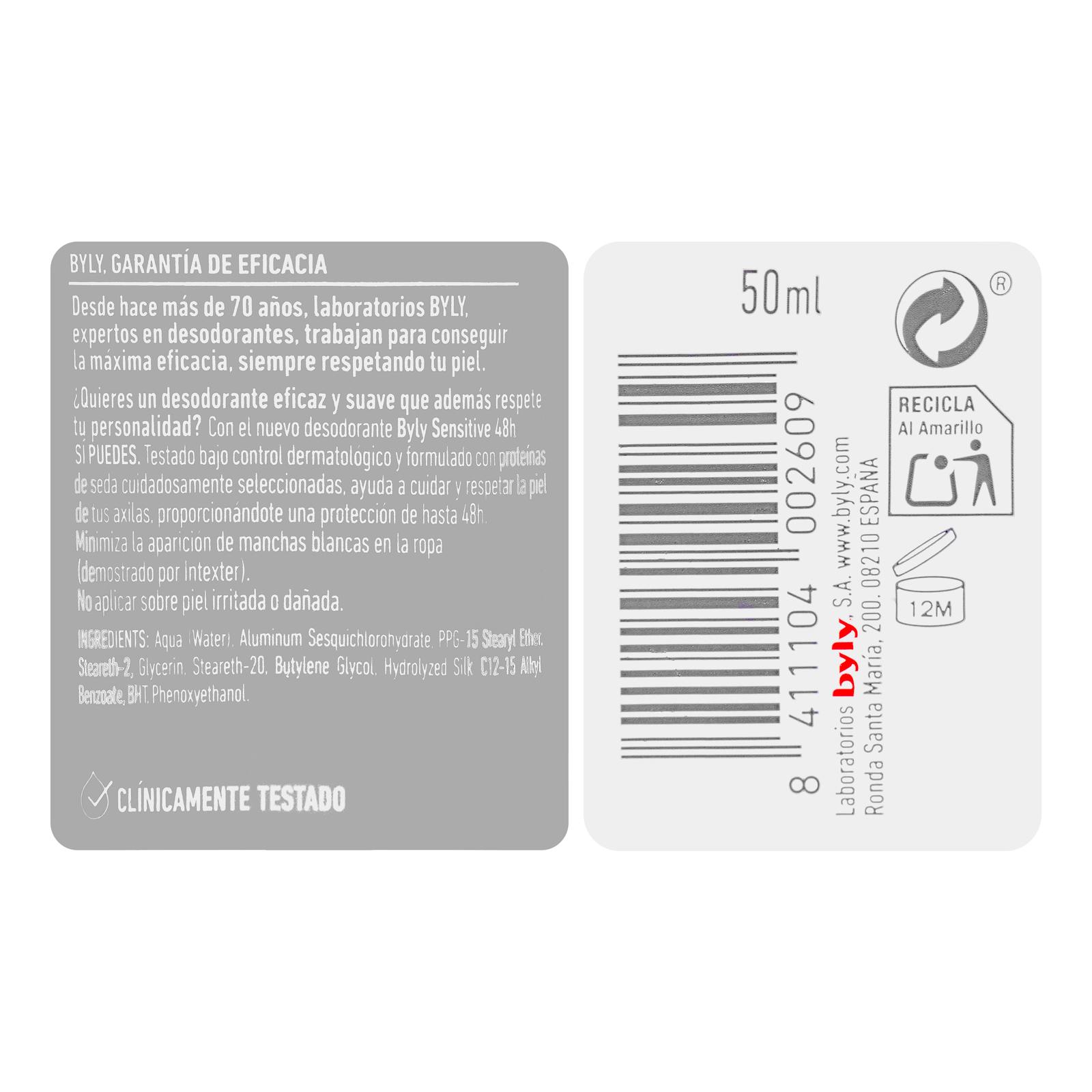 Déodorant roll-on Sensitive Byly