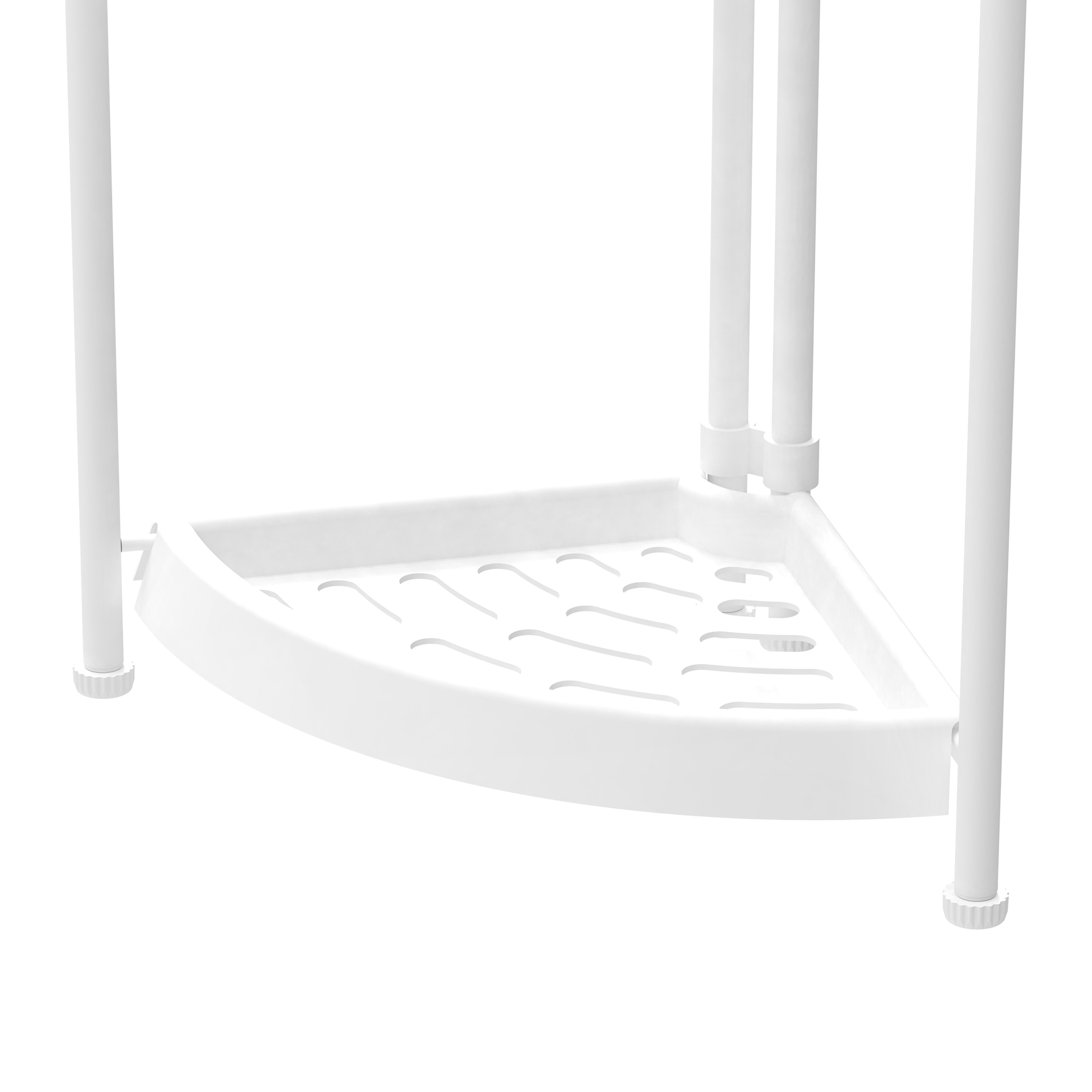 Eckregal 23 x 86 cm weiss