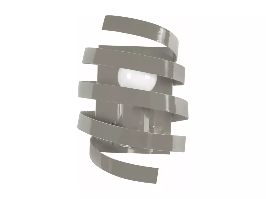 Applique métal taupe 9,5 cm.