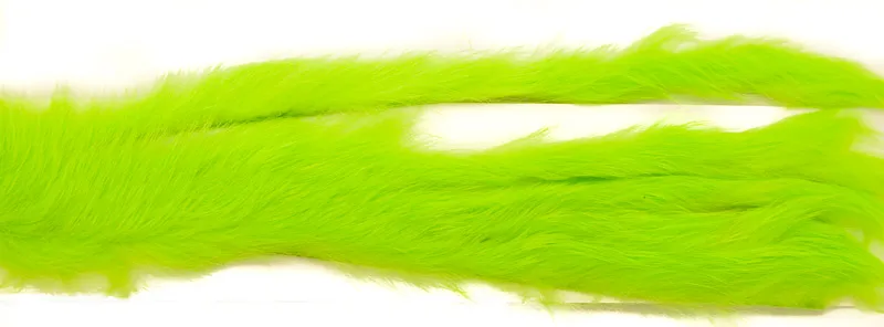 The Fly Co Rabbit Strips S-Cut 3mm - Fluo Green
