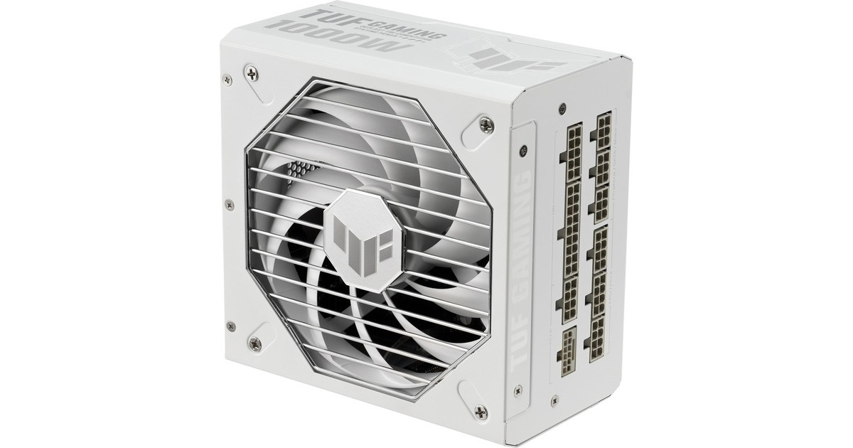 ASUSTUF Gaming Gold White Edition modulaire 1000 watt voeding   (Wit, 1x 12V-2x6, 4x PCIe)