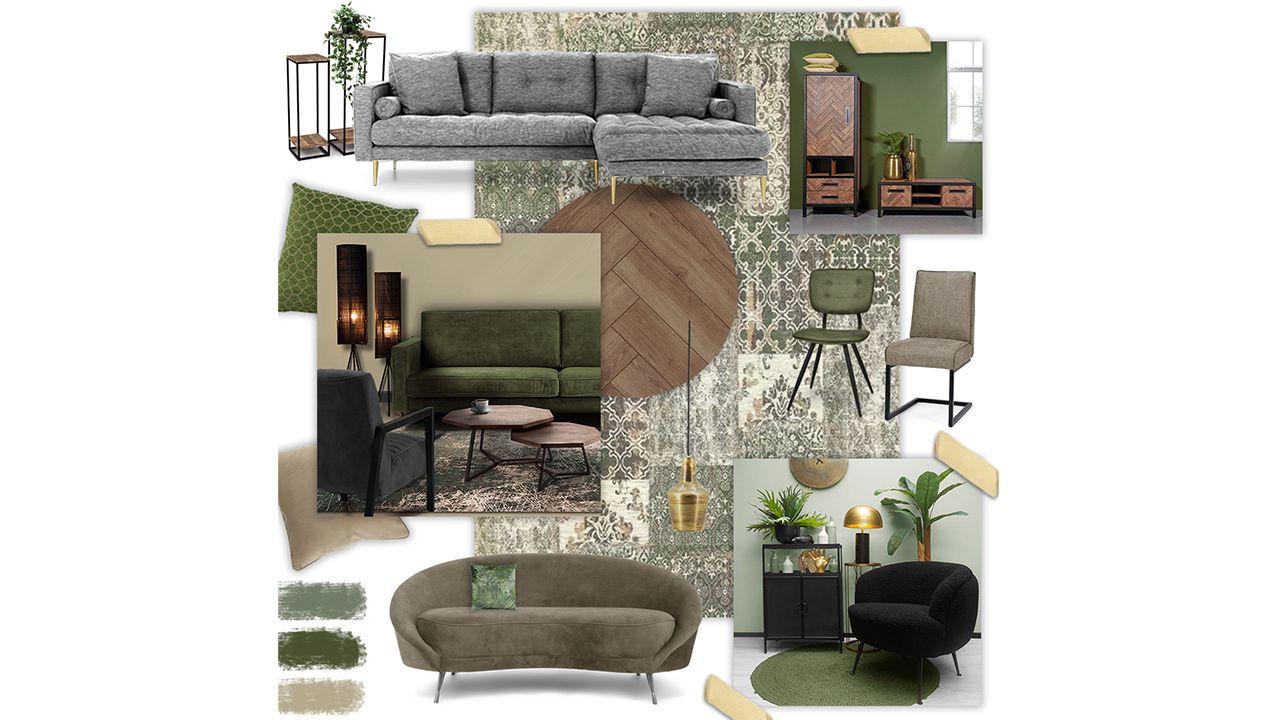 Vloerkleed Olive Patch