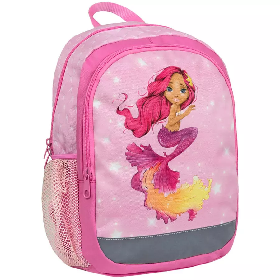 Belmil Kindergartenrucksack Kiddy Plus Kindergartenrucksack für 3-6 Jährige Kinder mit Brustgurt Pinky Mermaid