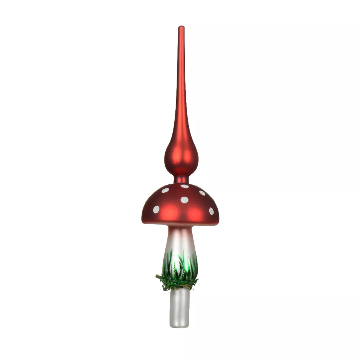 Cimier de sapin en verre Champignon des bois