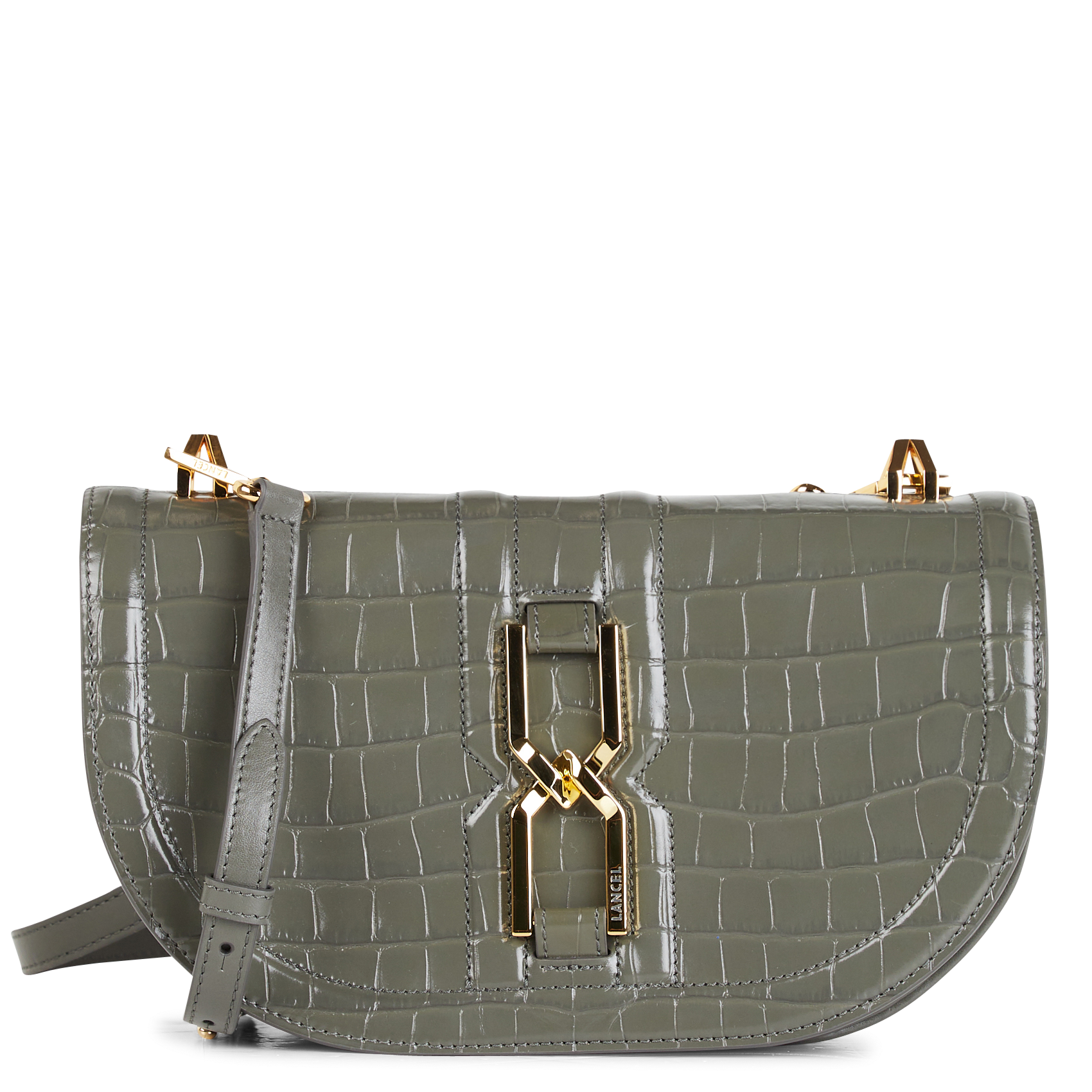 CLEPSYDRE - Sac bandoulière en cuir effetcroco | Multicolore
