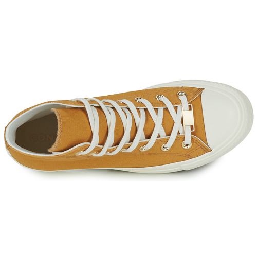 Converse - CHUCK TAYLOR ALL STAR LIFT HI - Jaune / Blanc