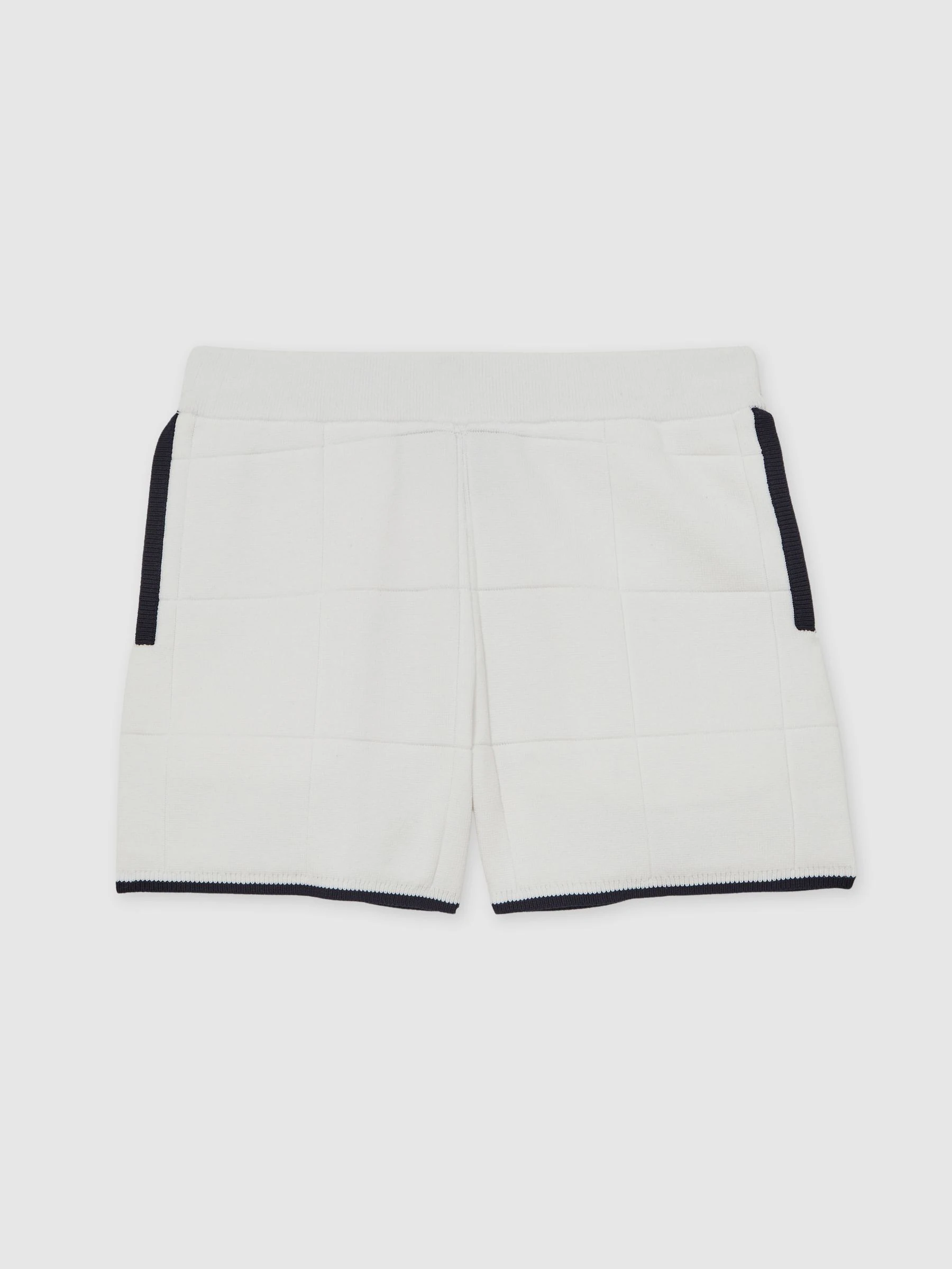 Wit/marineblauw - Reiss Barbor Shorts