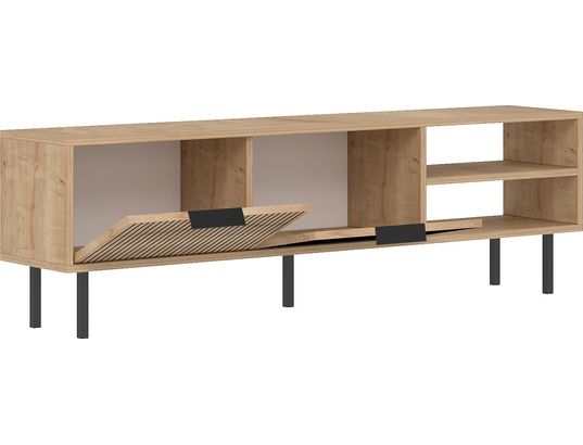 CONCEPT1 - Meuble TV Venus chene saphir 150 x 30 x h45 cm