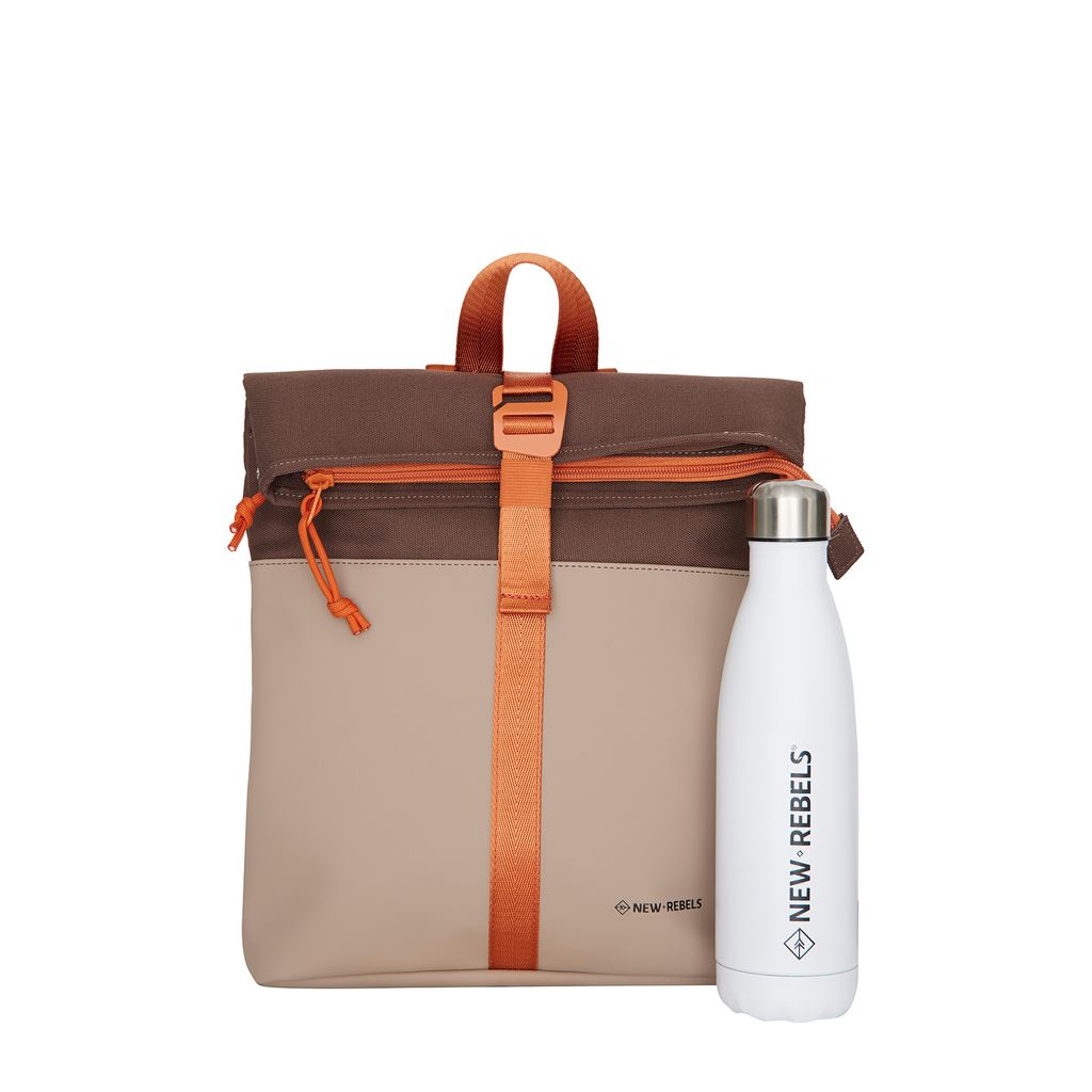 New Rebels Ferron Los Angeles Rolltop Backpack Mini Coffee