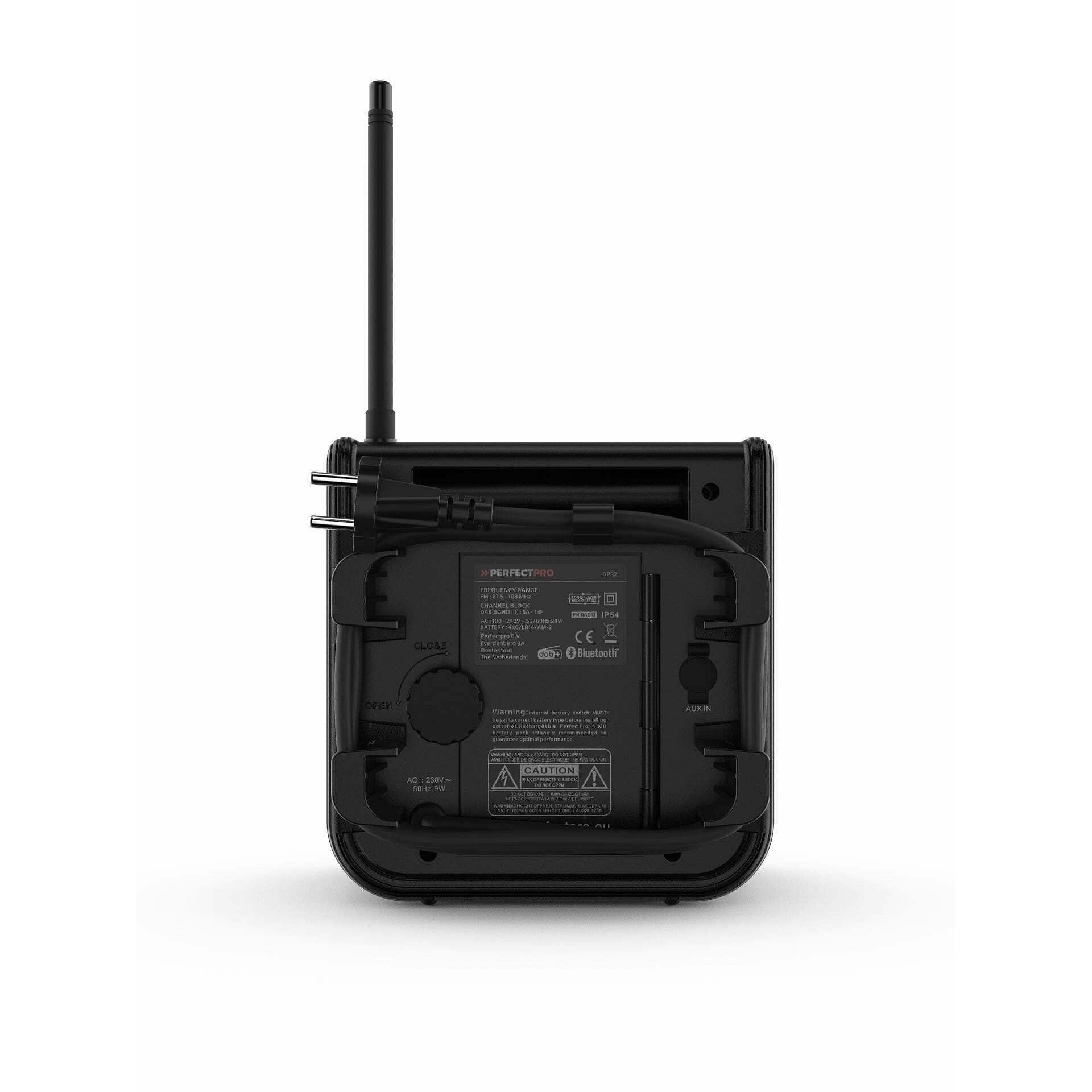 Perfectpro DPR2 DABPRO Bouwradio DAB  FM Bluetooth Oplaadbaar
