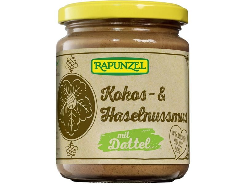 Rapunzel Brotaufstrich Kokos-Haselnussmus mit Dattel 250 g Bio-zertifizierter Brotaufstrich