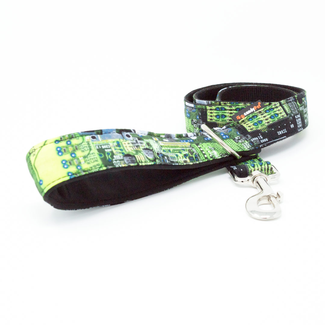Guia para cães candyPet® - 120 cm com alça acolchoada - Modelo Chip