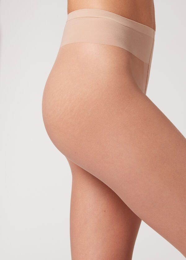 Meia-calça ultra transparente de 8 denier