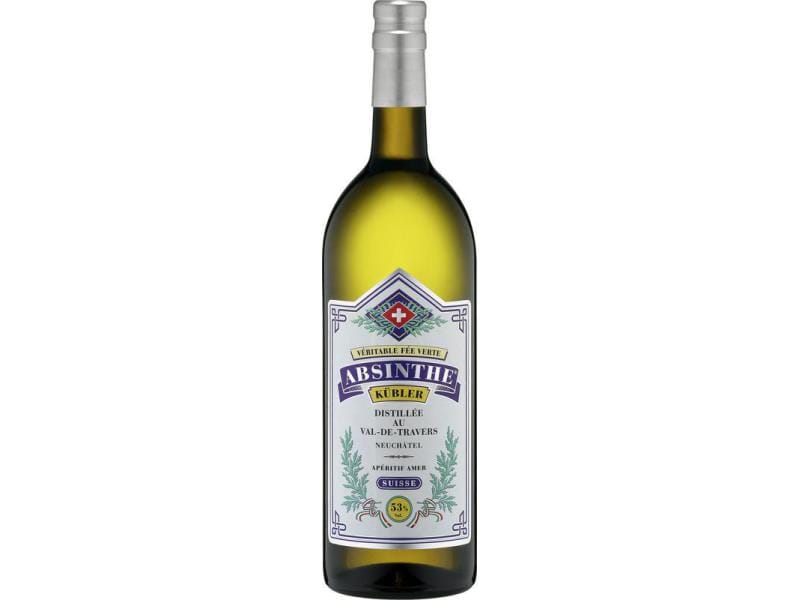 Kübler Absinthe 1 l Hochprozentiges Kräuter-Destillat aus der Schweiz
