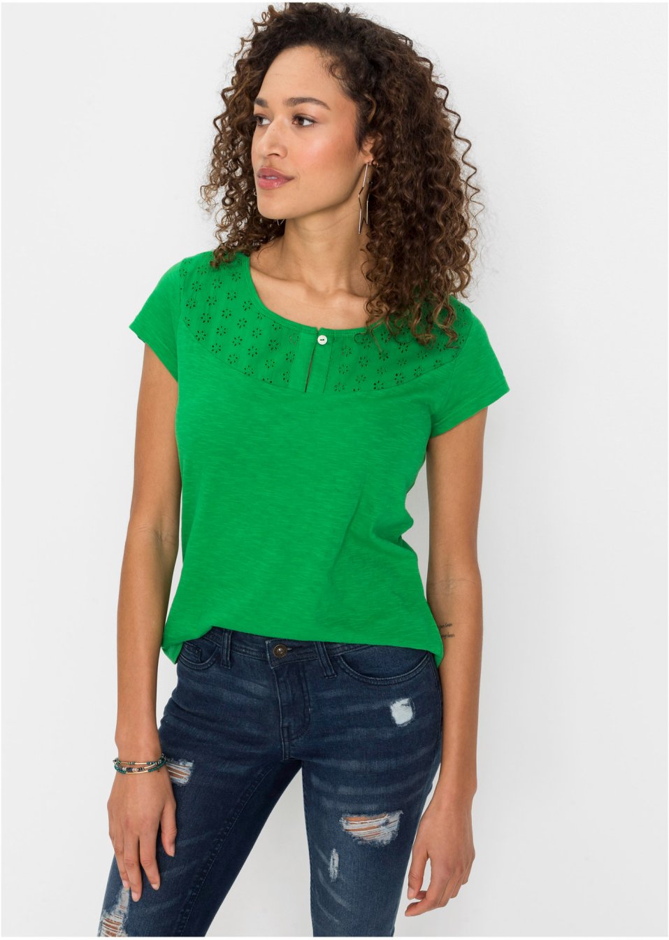 T-shirt avec motif ajouré