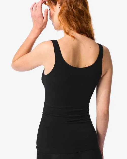 débardeur légèrement correcteur avec bambou noir