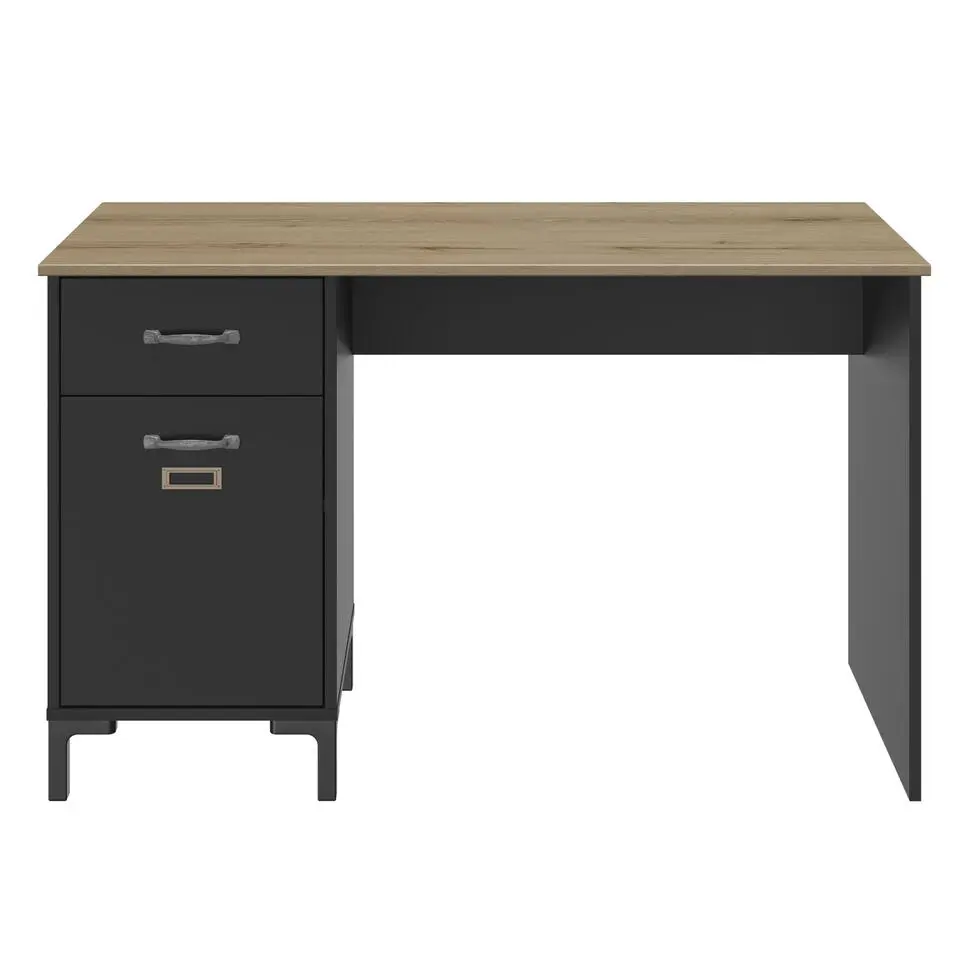 Diagone Bureau Manchester - 120x55cm - Zwart/Eikenkleur