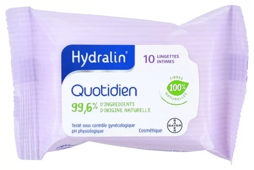 Hydralin Quotidien Lingettes Intimes - 10 Lingettes