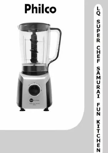 Liquidificador Philco Samurai Premium Processador 1,7l 800w