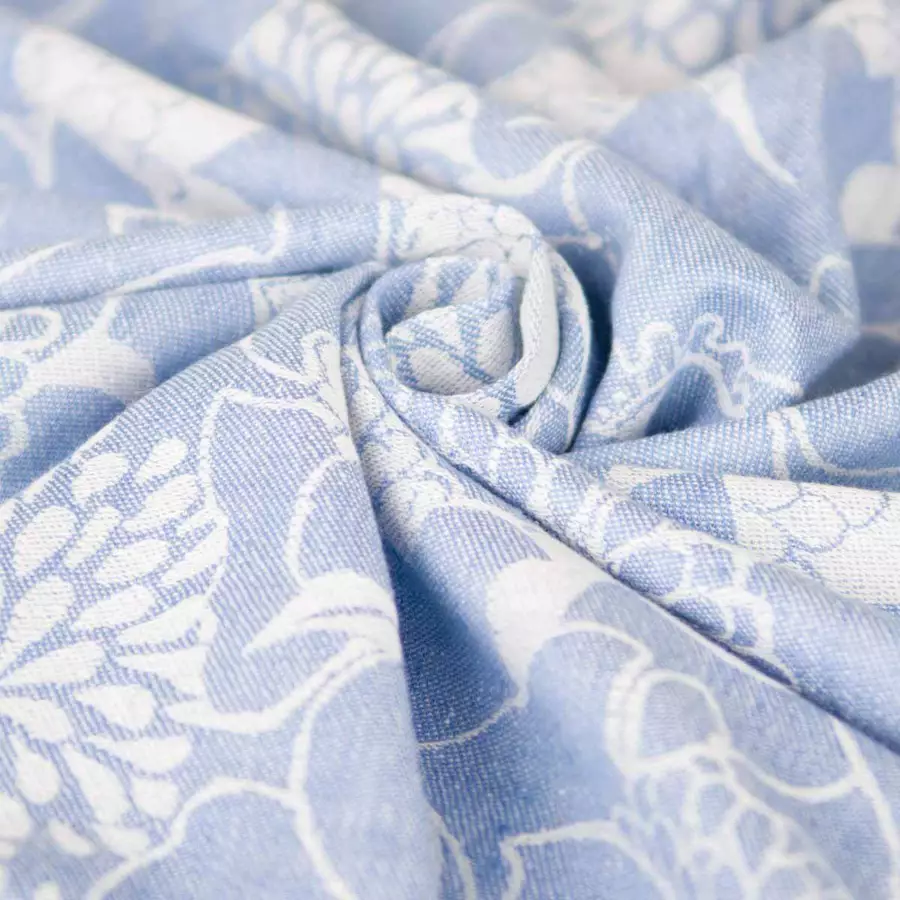Hoppediz Babytragetuch Gewebtes Tragetuch Florenz blau