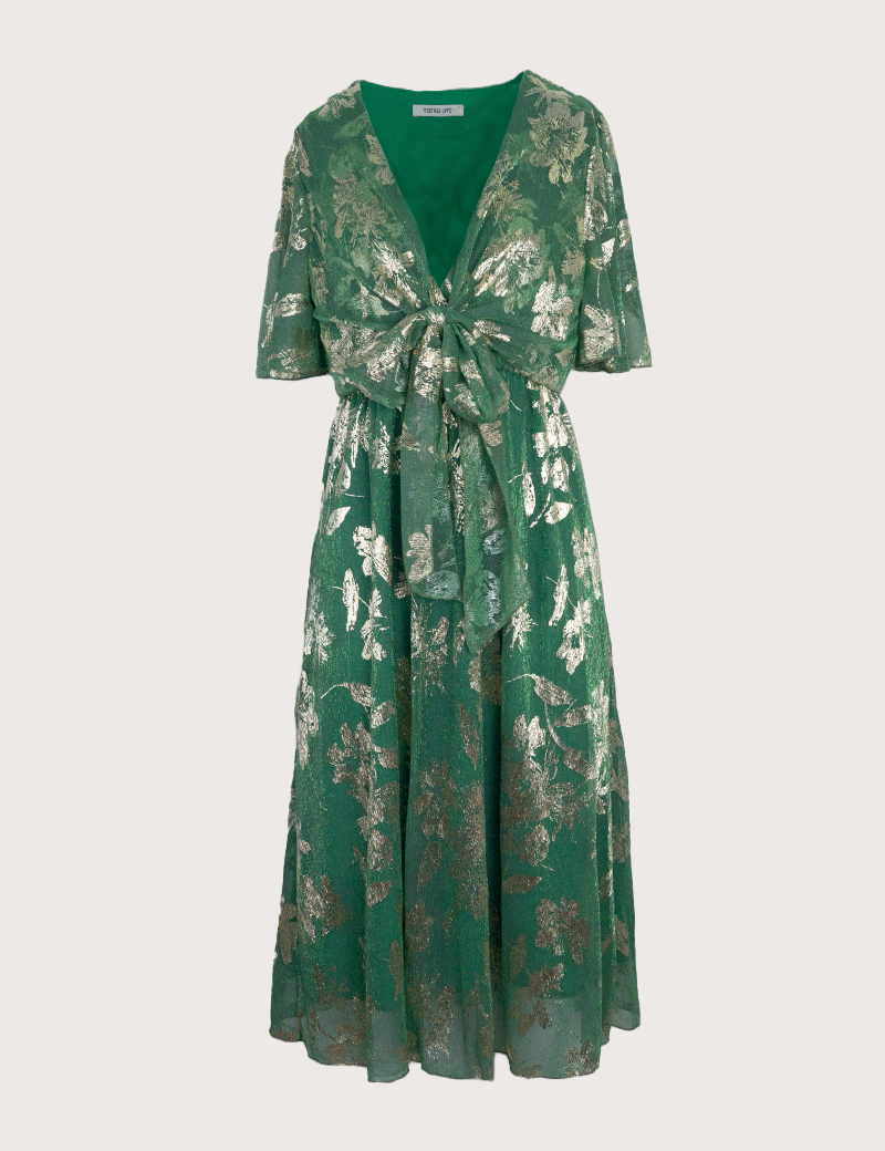 VINTAGE LOVE ROBE CROISÉE MARBELLA VERT