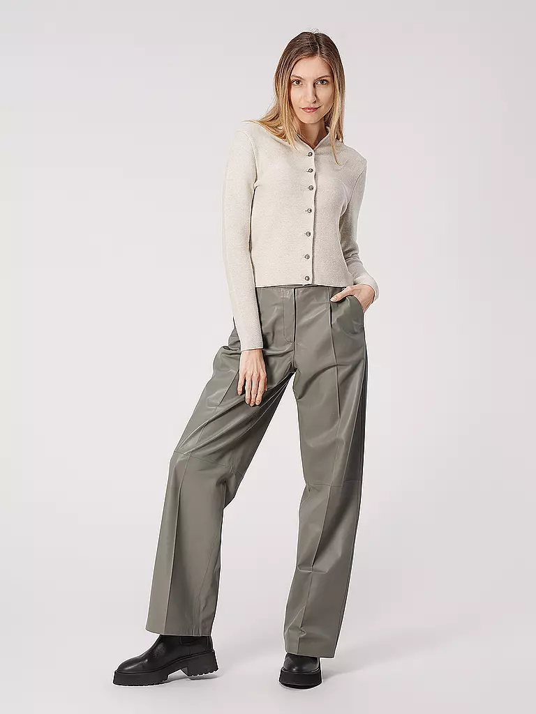 ARMA Lederhose ANTONIA hellgrau