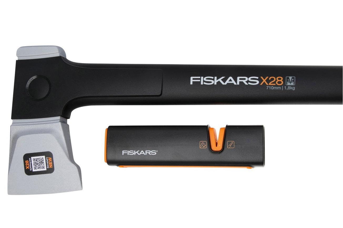 Fiskars X28 Splitting Axe Set 1075433 kloofbijl   bijlslijper