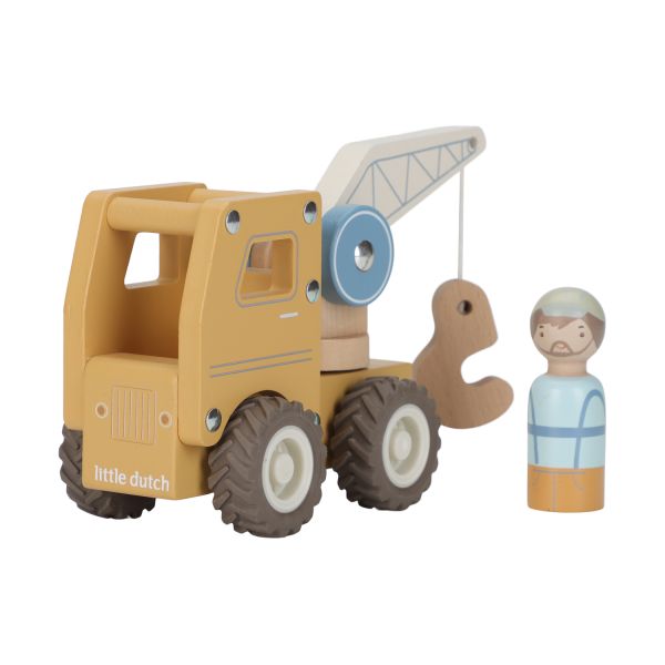 Little Dutch Kraanwagen Inclusief Pegdoll – Hout