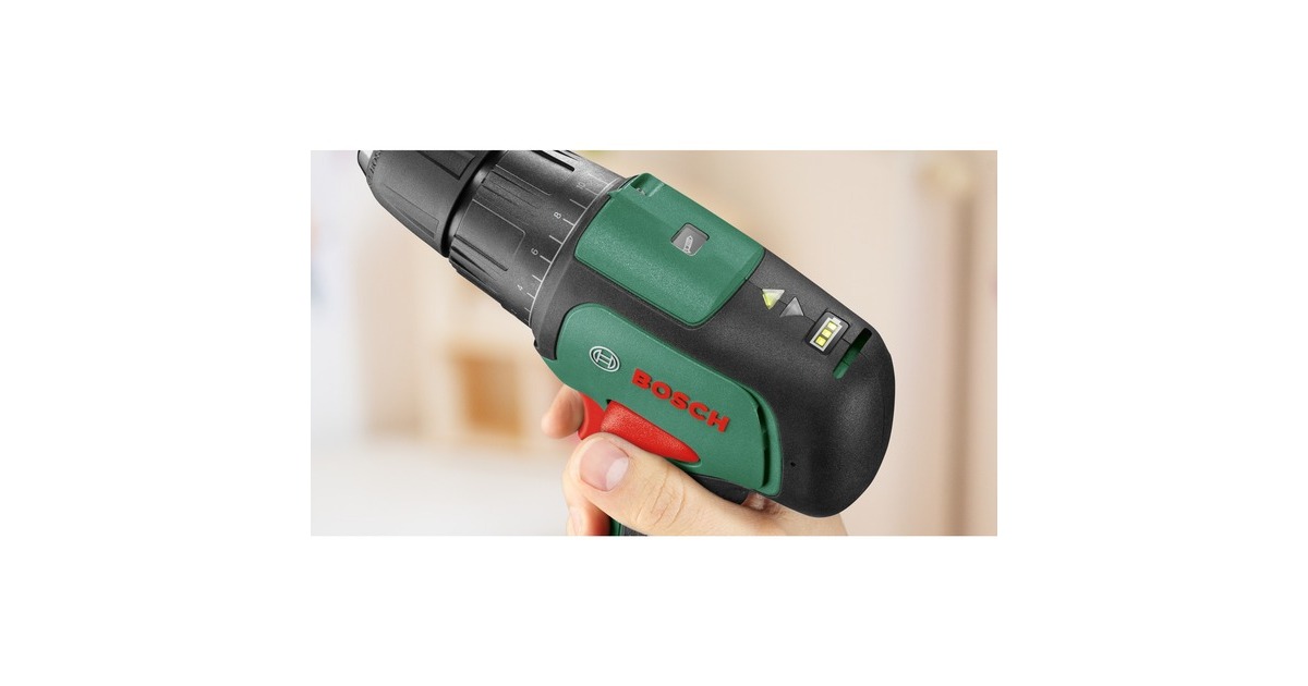 BoschAccuschroefboormachine EasyImpact 12 klopboormachine  (Groen/zwart, POWER FOR ALL ALLIANCE, Accu en oplader niet inbegrepen)
