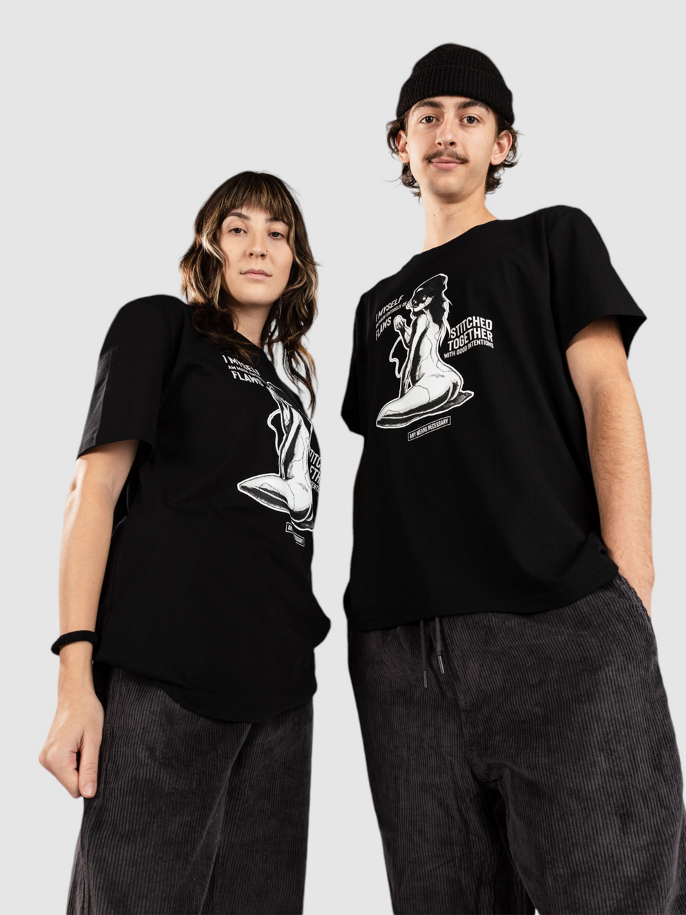Any Means Necessary Flaws T-Shirt black