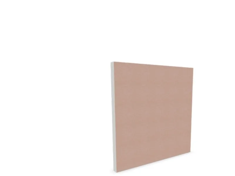 Lydabsorbent Sound Off EcoSUND Væg, 1000x1000x50 mm Hvid, tekstil-lamineret