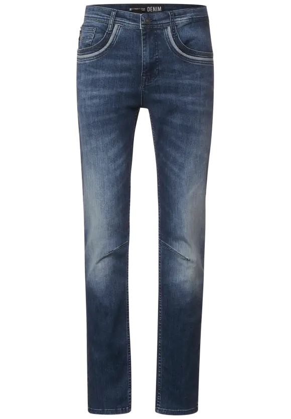 Slim Fit Jeans - indigo blue wash