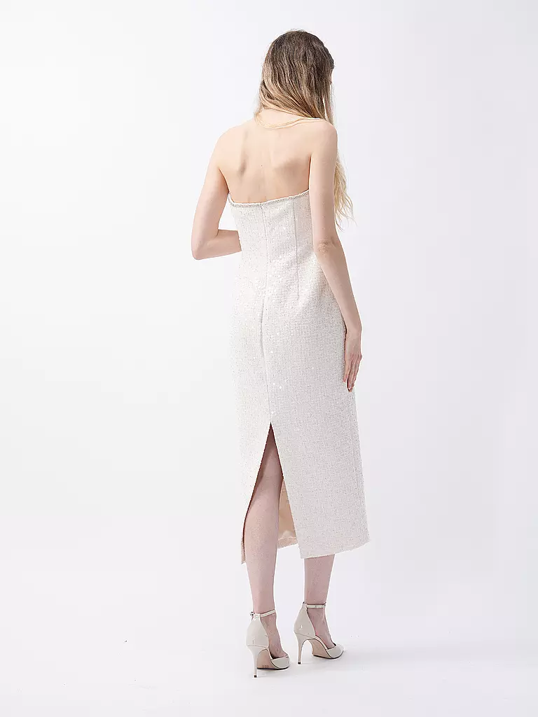 SELF-PORTRAIT Midikleid creme